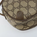 GUCCI GG Supreme Web Sherry Line Bag PVC Beige Gold 89 02 066 Auth ka2912-12