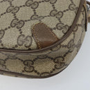 GUCCI GG Supreme Web Sherry Line Bag PVC Beige Gold 89 02 066 Auth ka2912-13