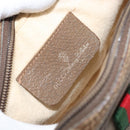 GUCCI GG Supreme Web Sherry Line Bag PVC Beige Gold 89 02 066 Auth ka2912-17