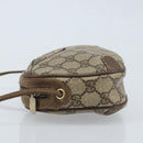 GUCCI GG Supreme Web Sherry Line Bag PVC Beige Gold 89 02 066 Auth ka2912-5
