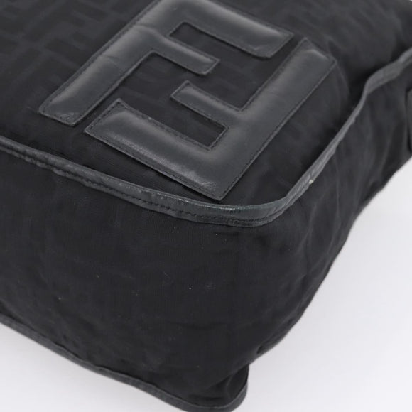 FENDI Zucca Canvas Schultertasche Schwarz Original ka2914