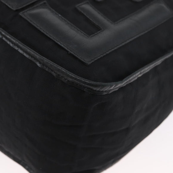 FENDI Zucca Canvas Schultertasche Schwarz Original ka2914