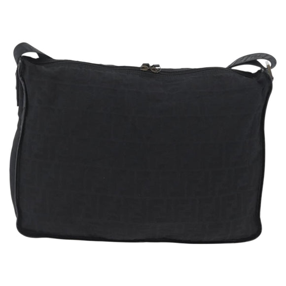 FENDI Zucca Canvas Schultertasche Schwarz Original ka2914