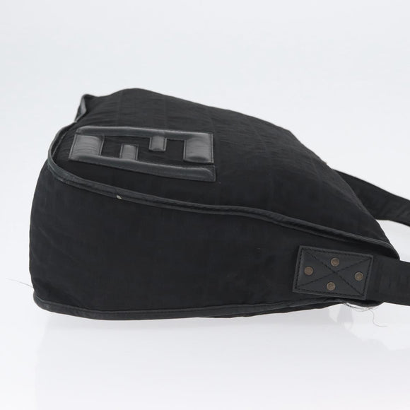 FENDI Zucca Canvas Schultertasche Schwarz Original ka2914