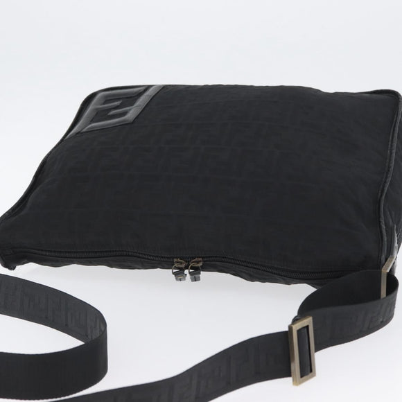 FENDI Zucca Canvas Schultertasche Schwarz Original ka2914