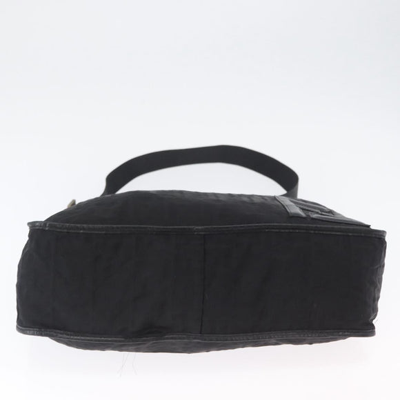 FENDI Zucca Canvas Schultertasche Schwarz Original ka2914