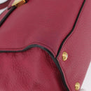 PRADA Hand Bag Leather 2way Pink Gold Auth ka2915-9