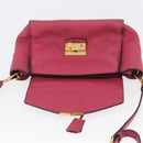 PRADA Hand Bag Leather 2way Pink Gold Auth ka2915-20