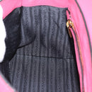 PRADA Hand Bag Leather 2way Pink Gold Auth ka2915-23