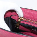 PRADA Hand Bag Leather 2way Pink Gold Auth ka2915-24