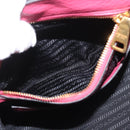 PRADA Hand Bag Leather 2way Pink Gold Auth ka2915-25