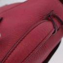 PRADA Hand Bag Leather 2way Pink Gold Auth ka2915-8