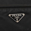 PRADA Shoulder Bag Nylon Black Silver Auth ka2916-17