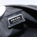 PRADA Shoulder Bag Nylon Black Silver Auth ka2916-19