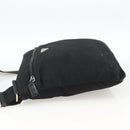 PRADA Shoulder Bag Nylon Black Silver Auth ka2916-3