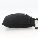 PRADA Shoulder Bag Nylon Black Silver Auth ka2916-4