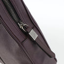 BURBERRY Hand Bag Leather Purple Silver Auth ka2917-10