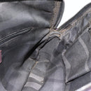 BURBERRY Hand Bag Leather Purple Silver Auth ka2917-18