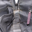 BURBERRY Hand Bag Leather Purple Silver Auth ka2917-19