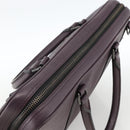 BURBERRY Hand Bag Leather Purple Silver Auth ka2917-6