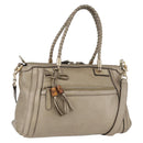GUCCI Handtasche Leder 2way Goldfarben 282300 Auth ka2918-1