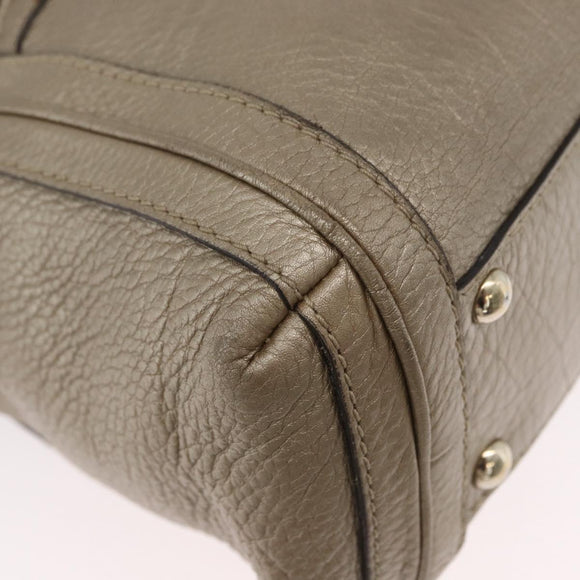 GUCCI Handtasche Leder 2way Goldfarben 282300 Auth ka2918