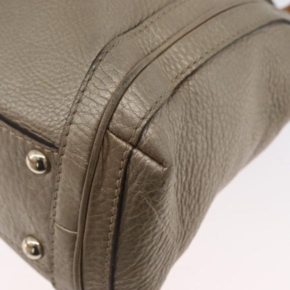 GUCCI Handtasche Leder 2way Goldfarben 282300 Auth ka2918