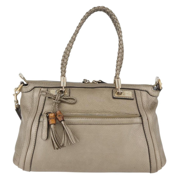 GUCCI Handtasche Leder 2way Goldfarben 282300 Auth ka2918