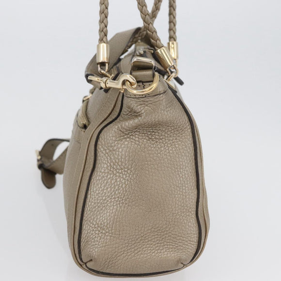 GUCCI Handtasche Leder 2way Goldfarben 282300 Auth ka2918