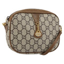 GUCCI GG Plus Supreme Shoulder Bag PVC Beige Gold Auth ka292-1