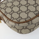 GUCCI GG Plus Supreme Shoulder Bag PVC Beige Gold Auth ka292-11