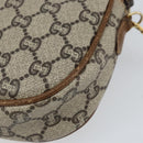 GUCCI GG Plus Supreme Shoulder Bag PVC Beige Gold Auth ka292-12