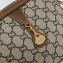 GUCCI GG Plus Supreme Shoulder Bag PVC Beige Gold Auth ka292-14