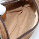 GUCCI GG Plus Supreme Shoulder Bag PVC Beige Gold Auth ka292-17