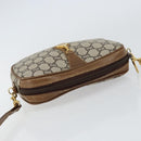 GUCCI GG Plus Supreme Shoulder Bag PVC Beige Gold Auth ka292-6