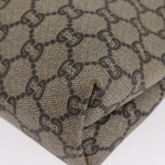 GUCCI GG Plus Supreme Clutch PVC Beige Original ka2920