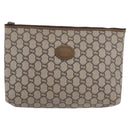 GUCCI GG Plus Supreme Clutch PVC Beige Original ka2920-13