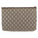 GUCCI GG Plus Supreme Clutch PVC Beige Original ka2920-2