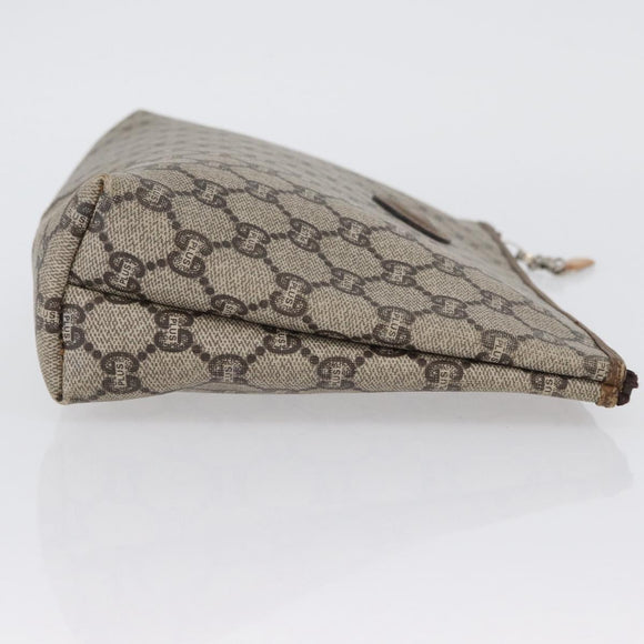 GUCCI GG Plus Supreme Clutch PVC Beige Original ka2920