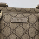 GUCCI GG Supreme Hand Bag PVC Beige Gold 193608 Auth ka2923-18
