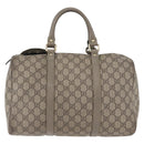 GUCCI GG Supreme Hand Bag PVC Beige Gold 193608 Auth ka2923-2