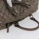 GUCCI GG Supreme Hand Bag PVC Beige Gold 193608 Auth ka2923-6