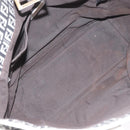 FENDI Zucchino Canvas Tote Bag Black Gray Auth ka2926-11