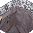 FENDI Zucchino Canvas Tote Bag Black Gray Auth ka2926-19