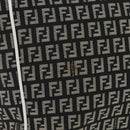 FENDI Zucchino Canvas Tote Bag Black Gray Auth ka2926-2