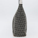 FENDI Zucchino Canvas Tote Bag Black Gray Auth ka2926-4