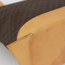 CELINE Macadam Canvas Tote Bag PVC Leather Brown Gold Auth ka2928-11