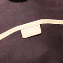 CELINE Macadam Canvas Tote Bag PVC Leather Brown Gold Auth ka2928-15