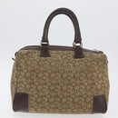 GUCCI Celine GG Supreme C Sulky Hand Bag PVC Canvas 2 Set Beige Auth ka2929-12