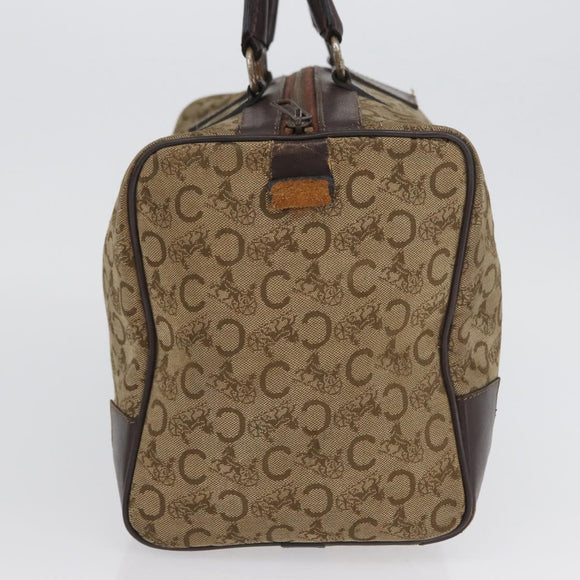 GUCCI Celine GG Supreme C Sulky Hand Bag PVC Canvas 2 Set Beige Auth ka2929
